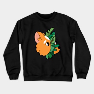 Corgi. Plants in the head Crewneck Sweatshirt